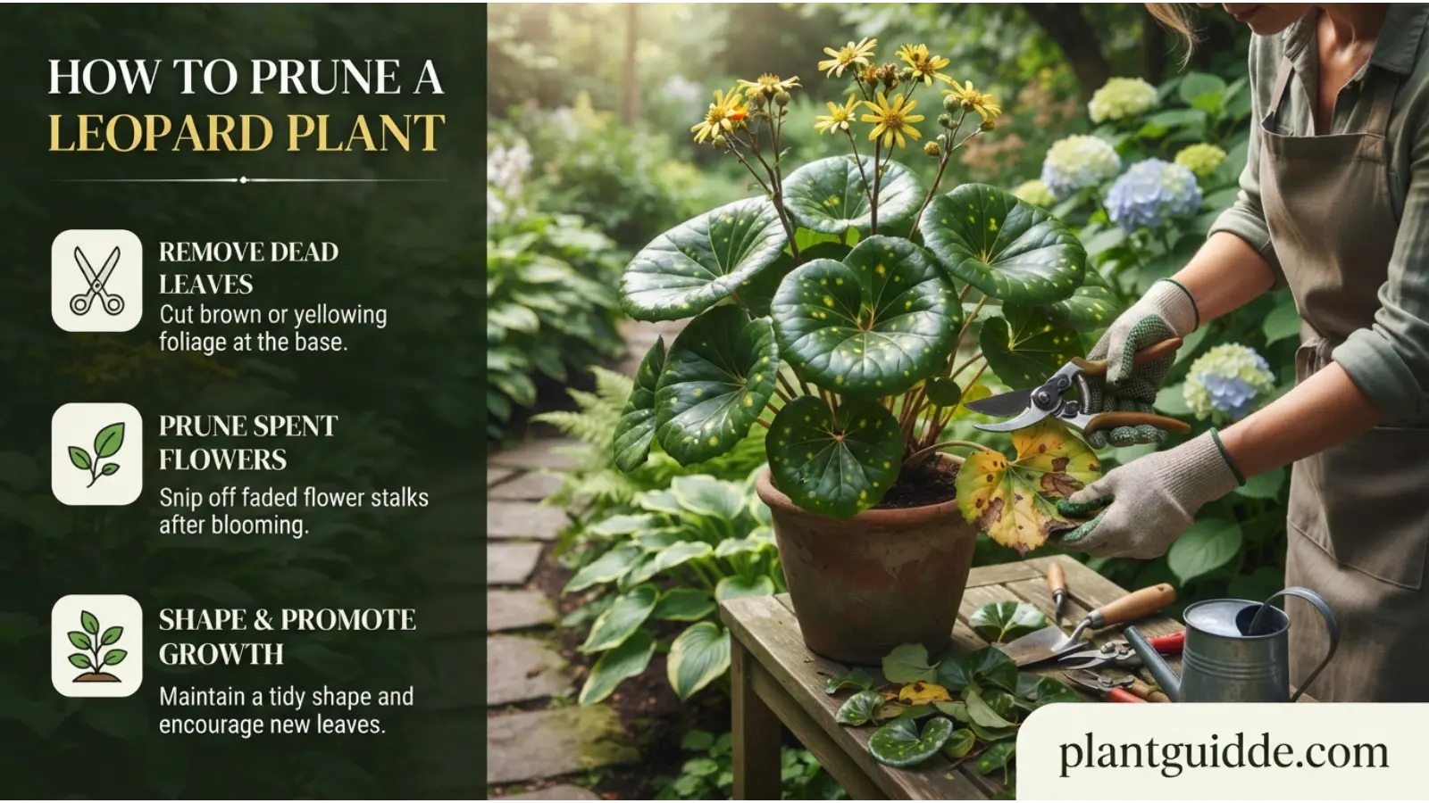 How to Prune a Leopard Plant