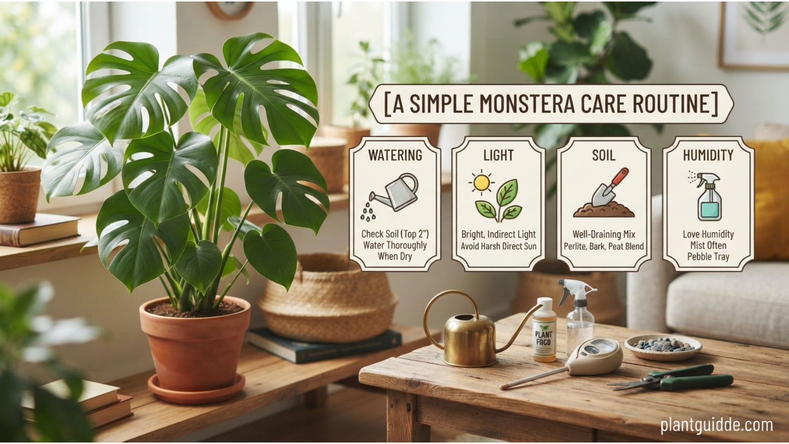 A Simple Monstera Care Routine