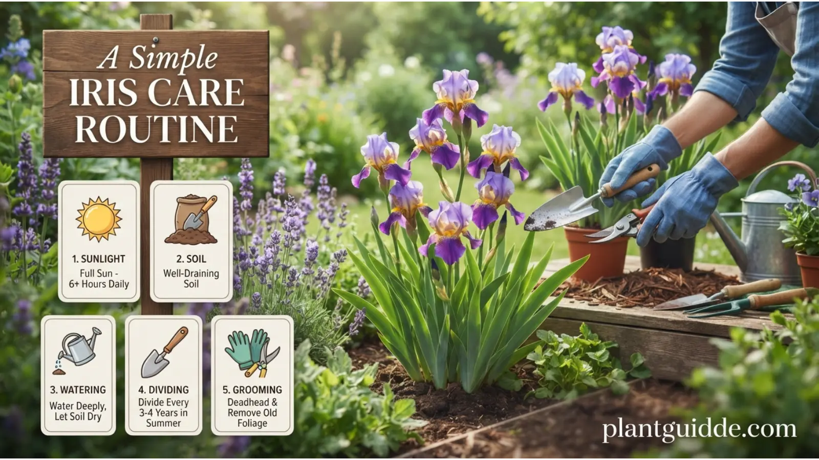 A Simple Iris Care Routine