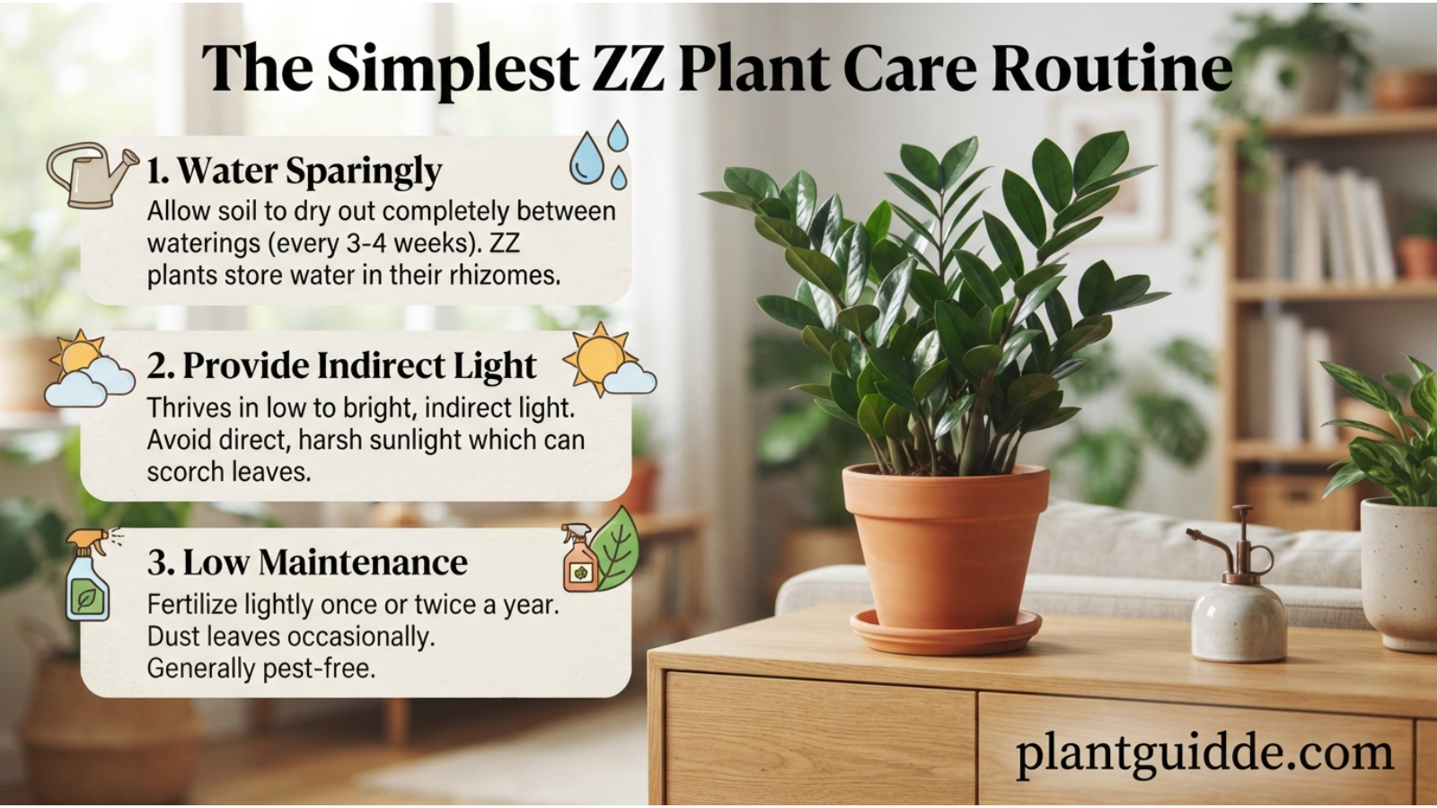 The Simplest ZZ Plant Care Routine