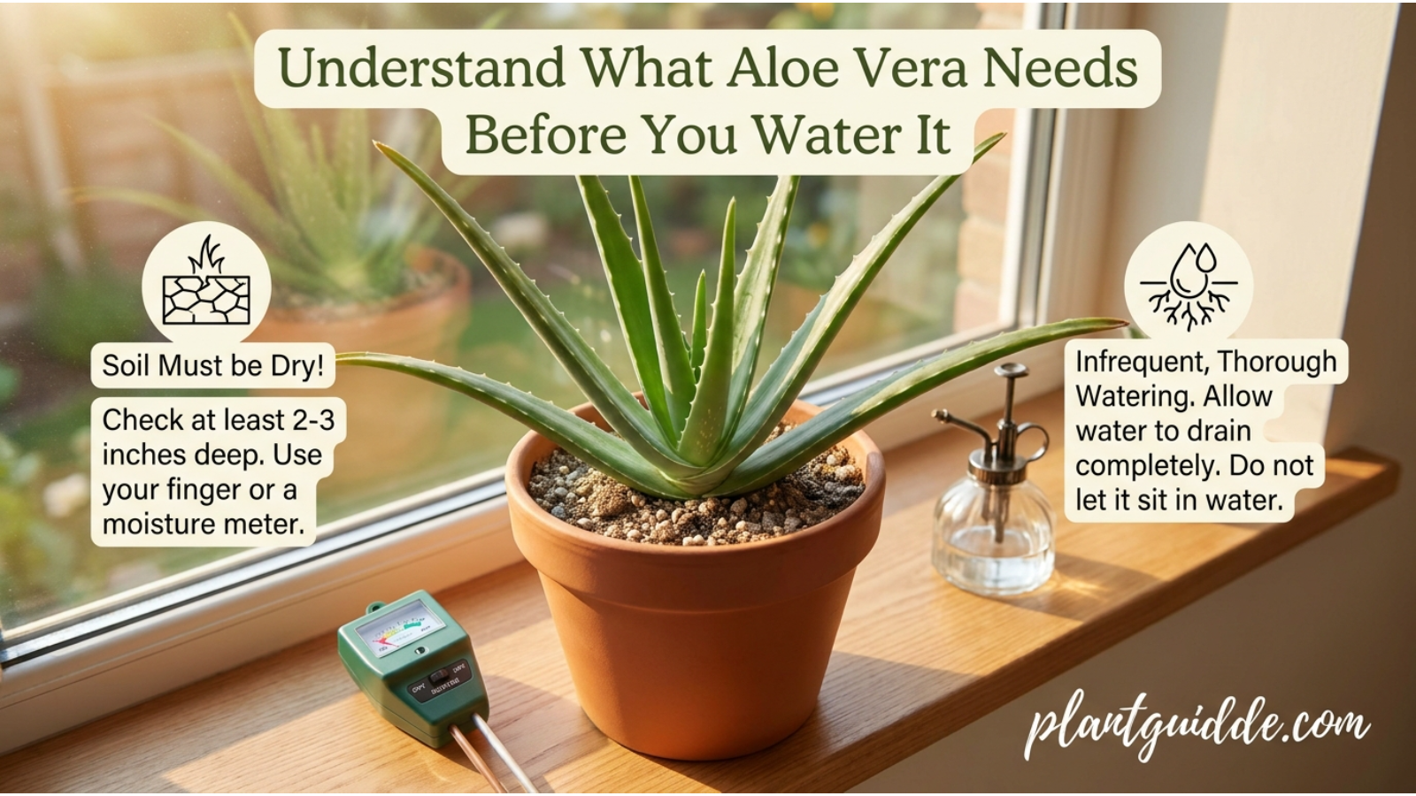 Aloe Vera Needs Before You Water It