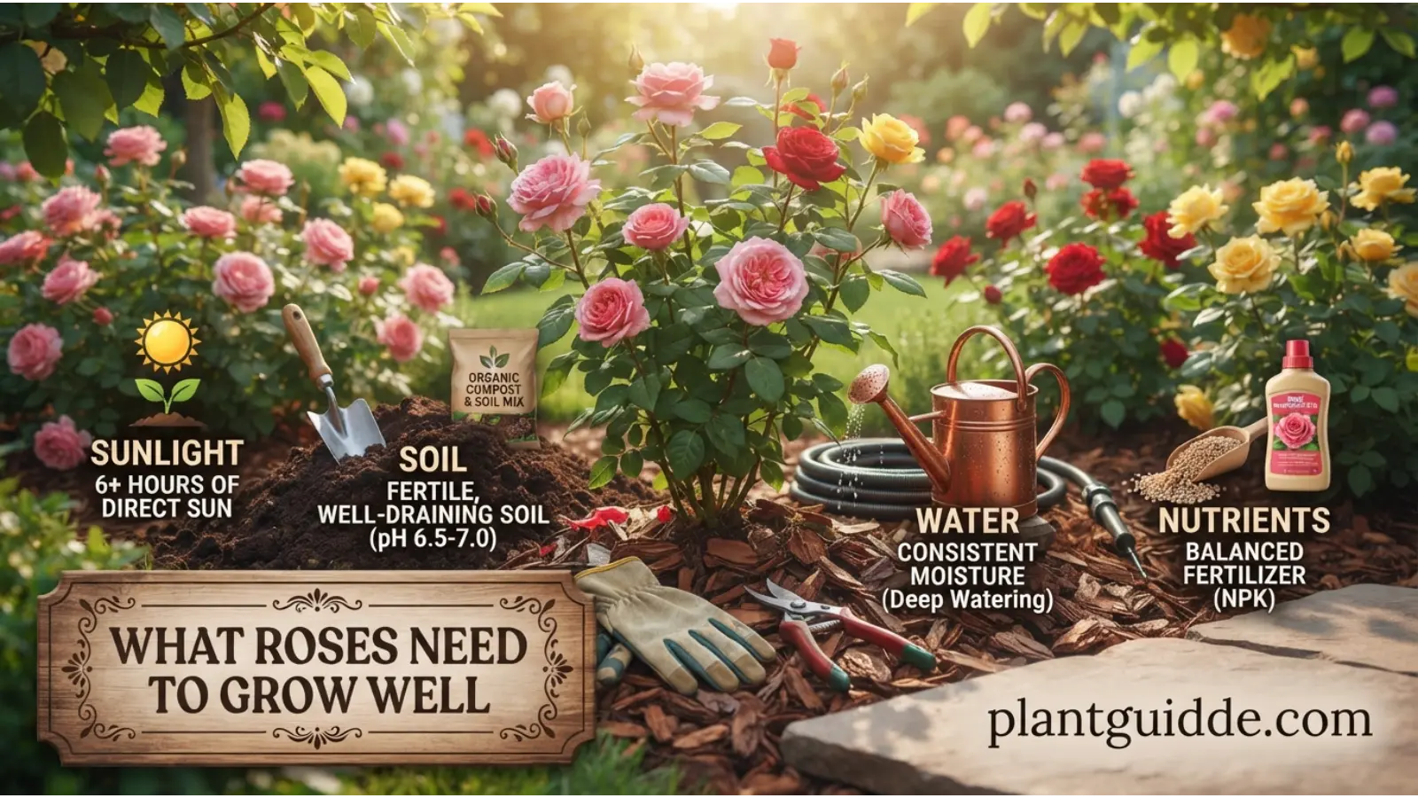 What Roses Need to Grow Well