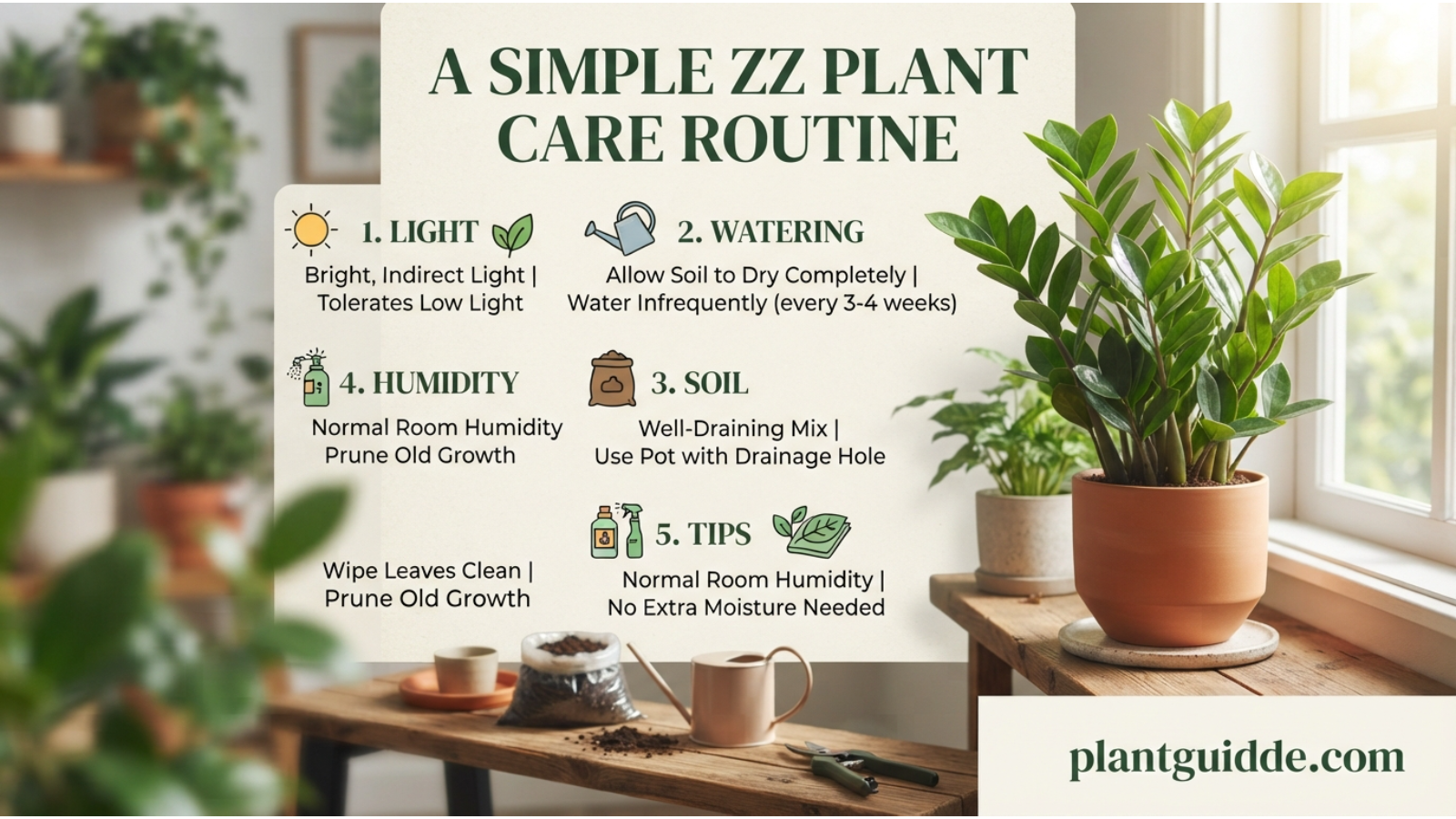 A Simple ZZ Plant Care Routine