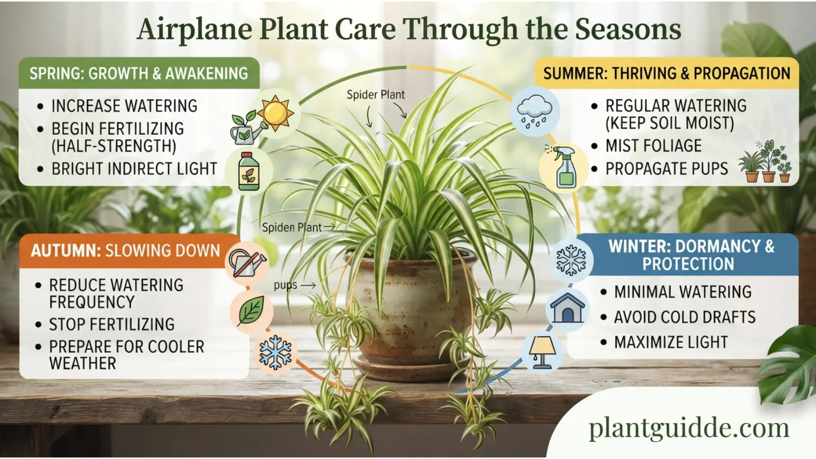 Airplane Plant Care Through the Seasons