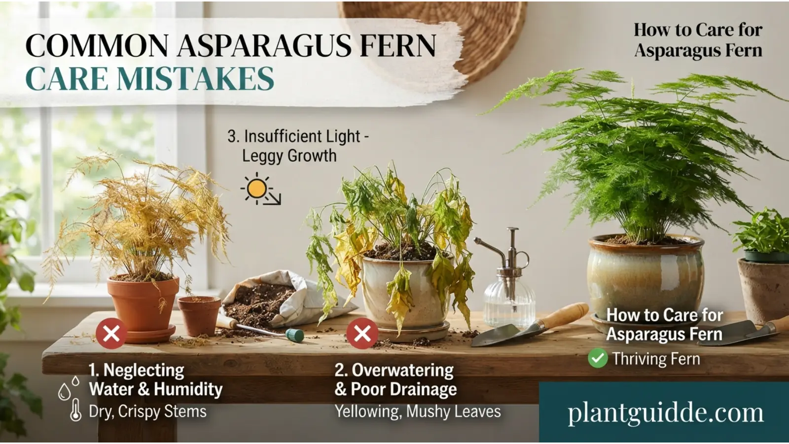 Asparagus Fern Care Mistakes