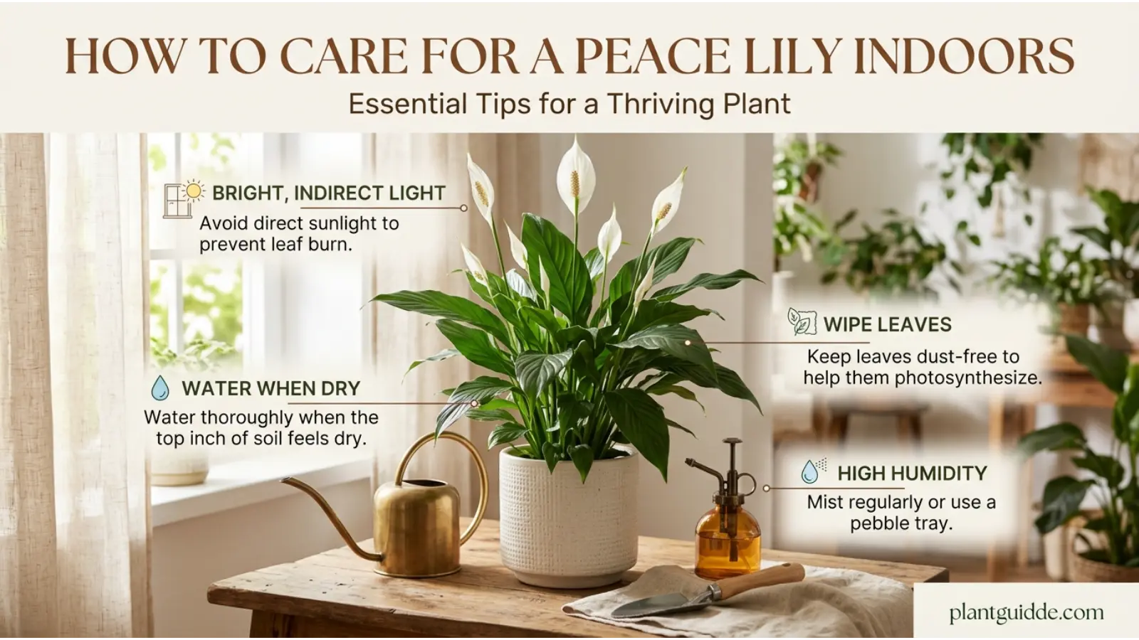 Peace Lily Plant Indoors