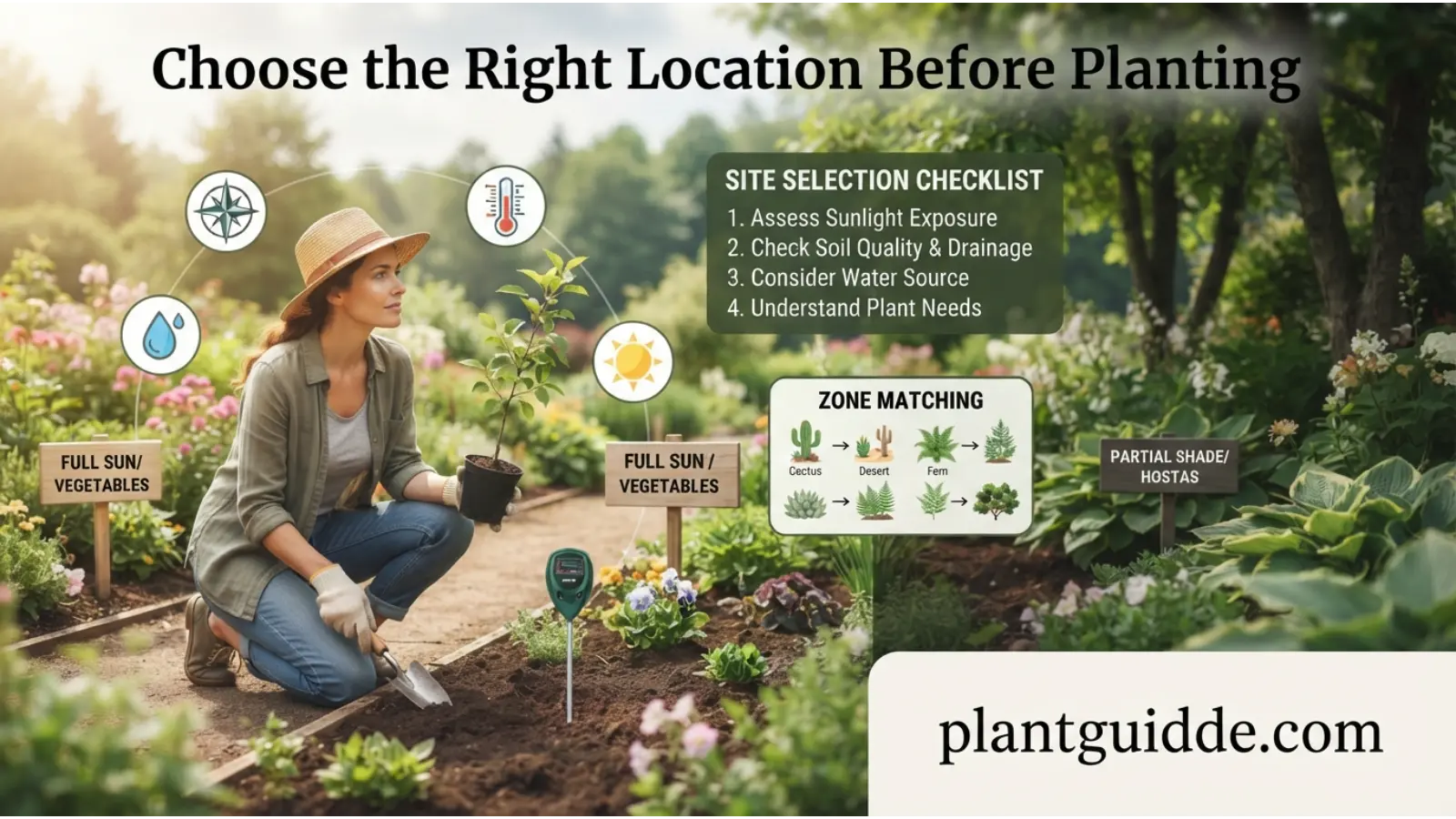Right Location Before Planting