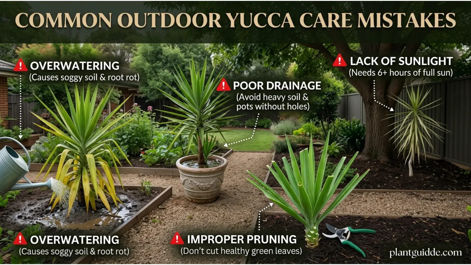 Common Outdoor Yucca Care Mistakes
