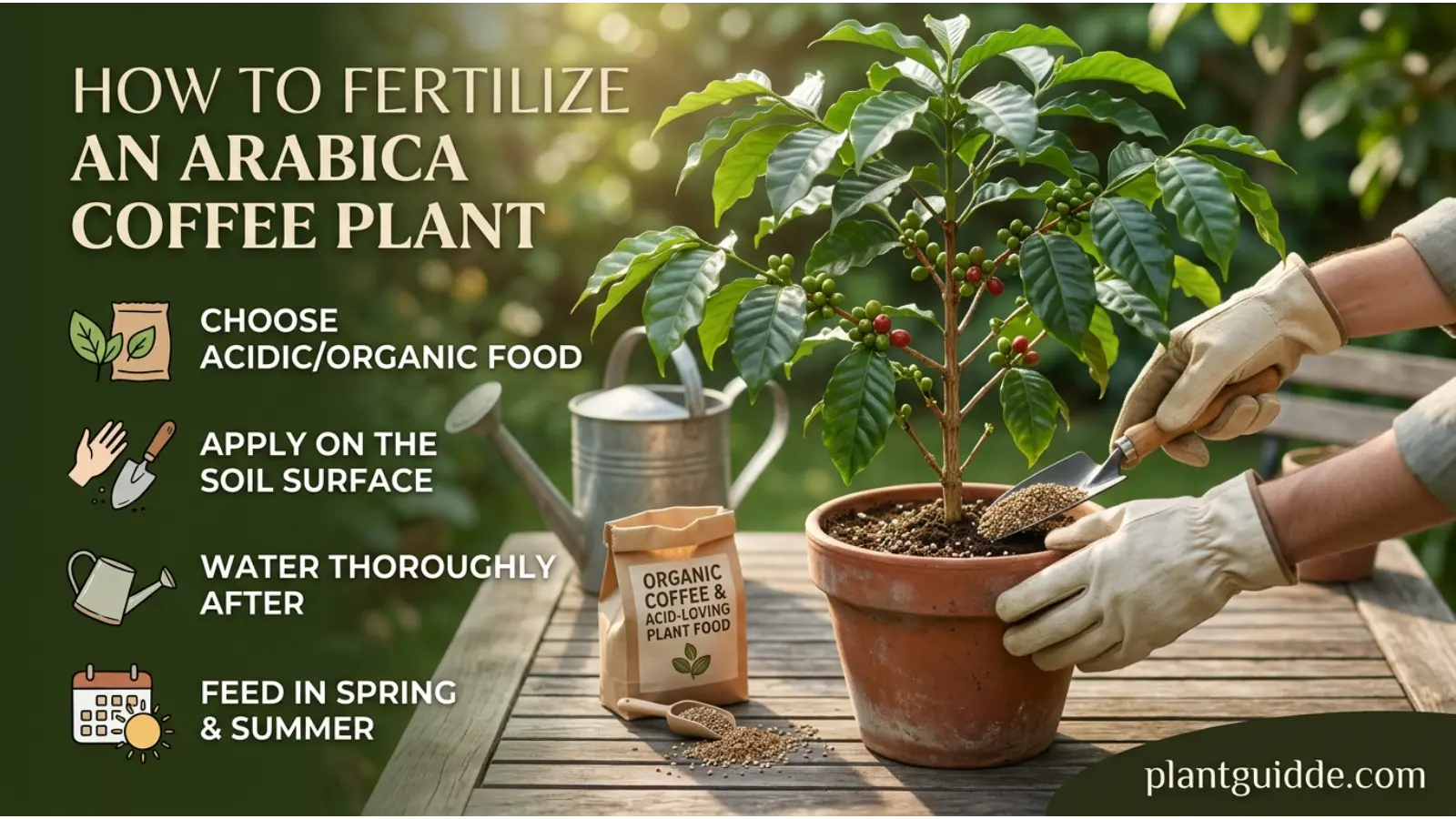 Fertilize an Arabica Coffee Plant