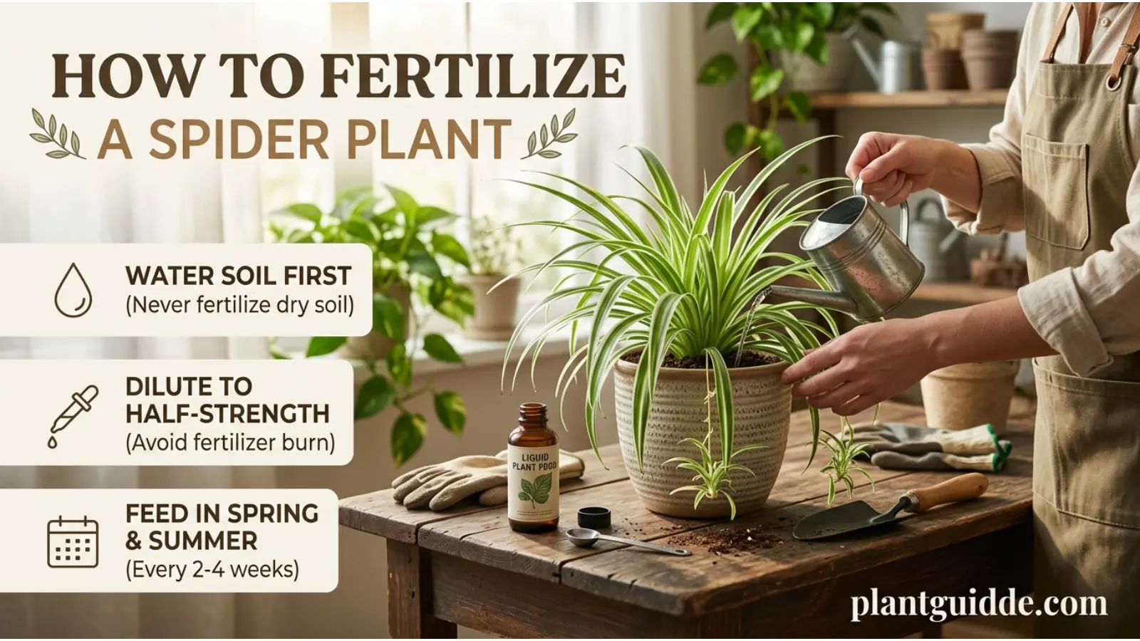 Fertilize a Spider Plant