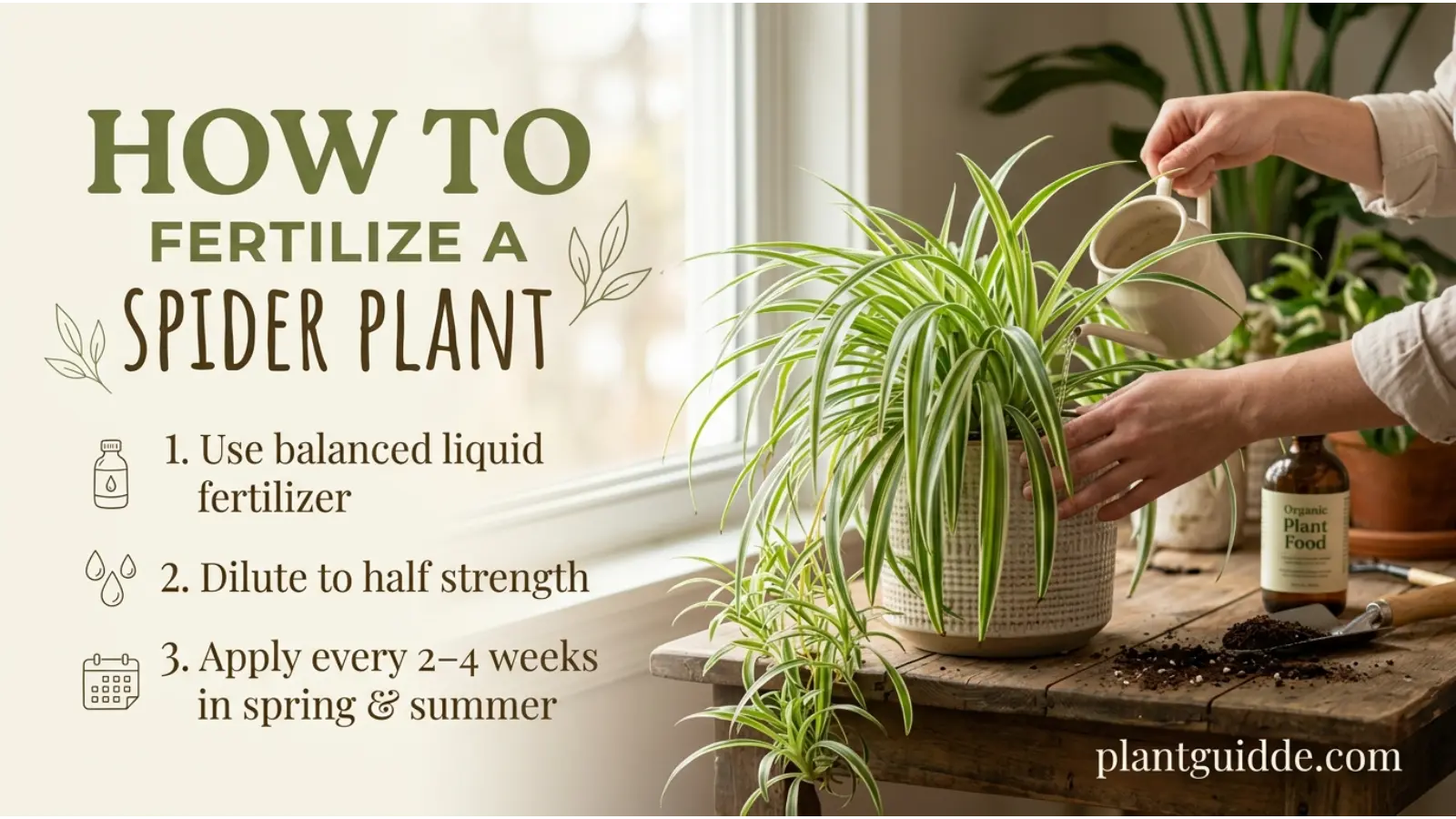 How to Fertilize a Spider Plant