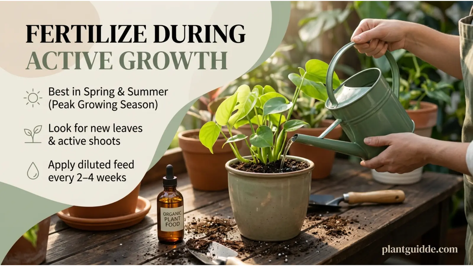 Fertilize During Active Growth