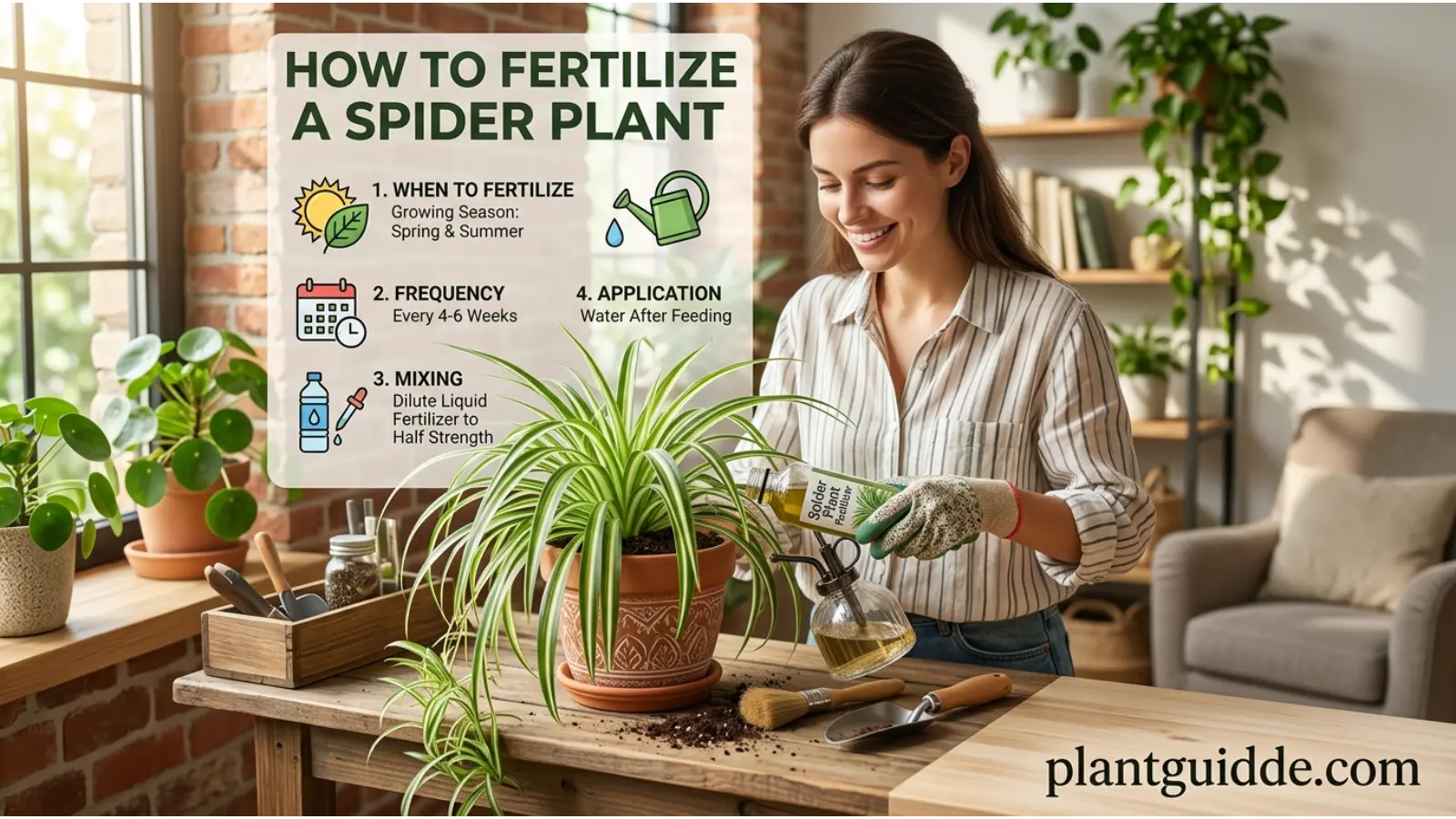 Fertilize a Spider Plant