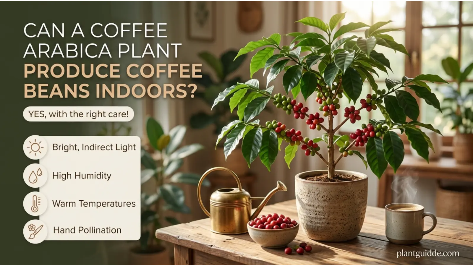Produce Coffee Beans Indoors
