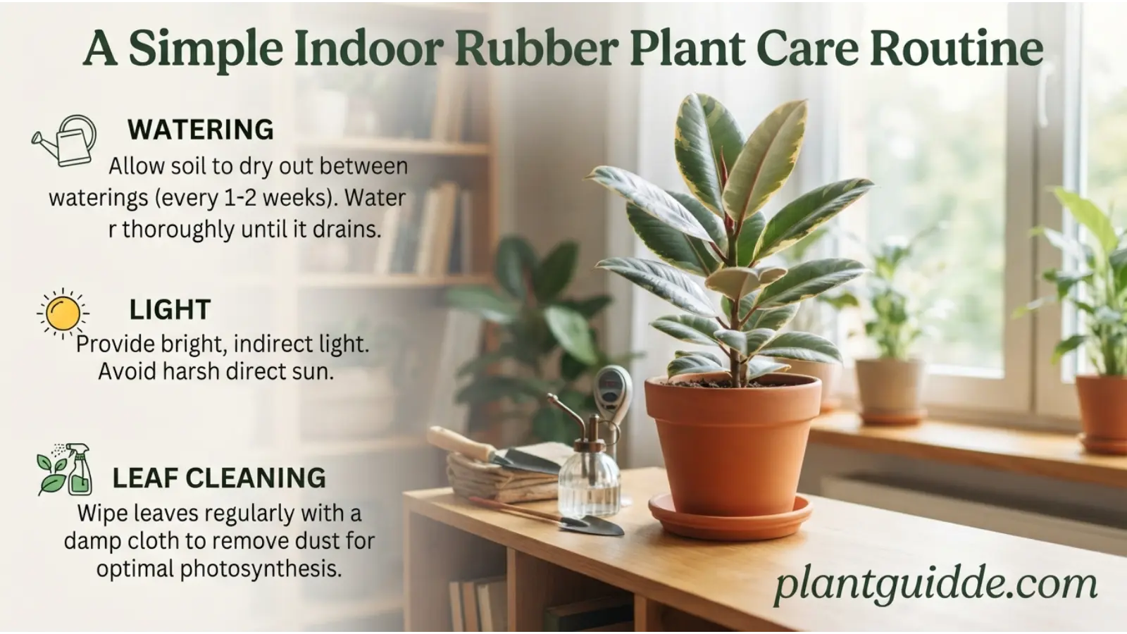 Simple Indoor Rubber Plant