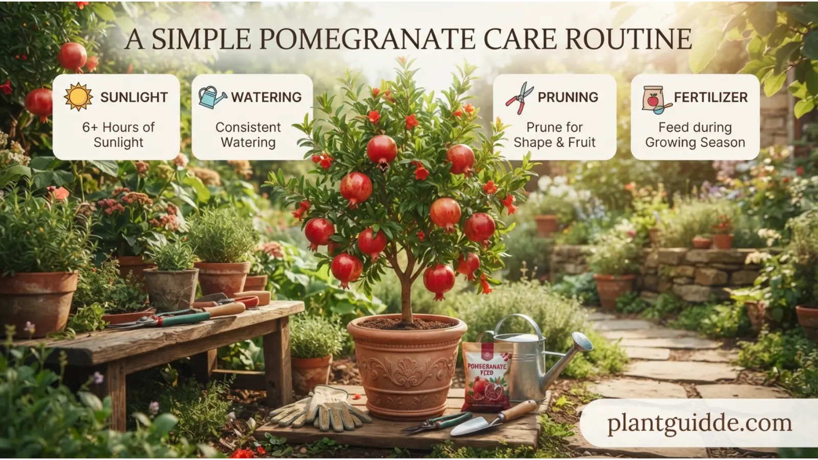 A Simple Pomegranate Care Routine