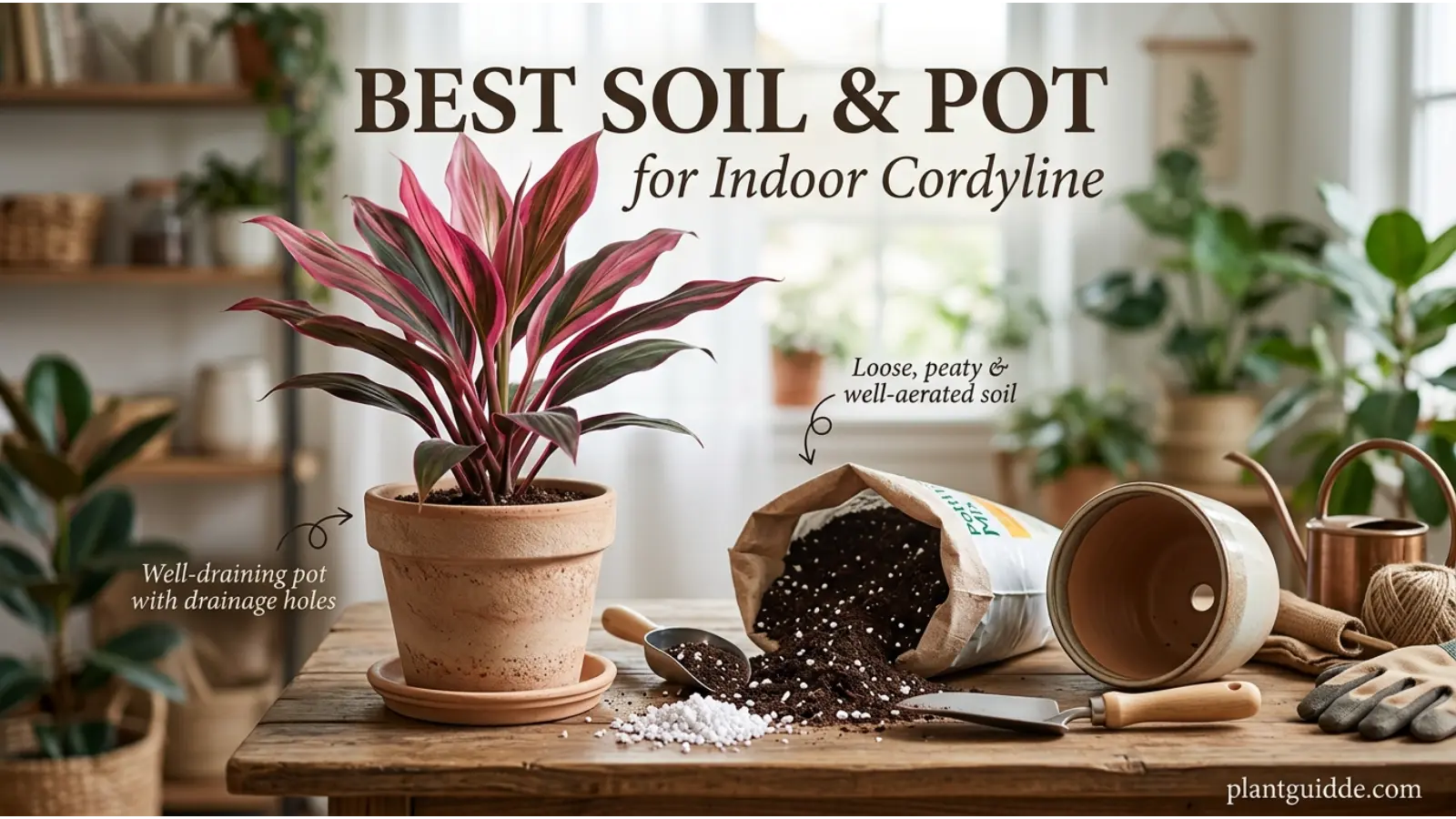 Pot for Indoor Cordyline
